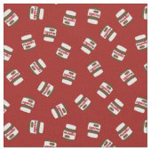 Nufella Chocolate Spread Pattern Stof (Close Up)