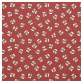 Nufella Chocolate Spread Pattern Stof (Swatch)