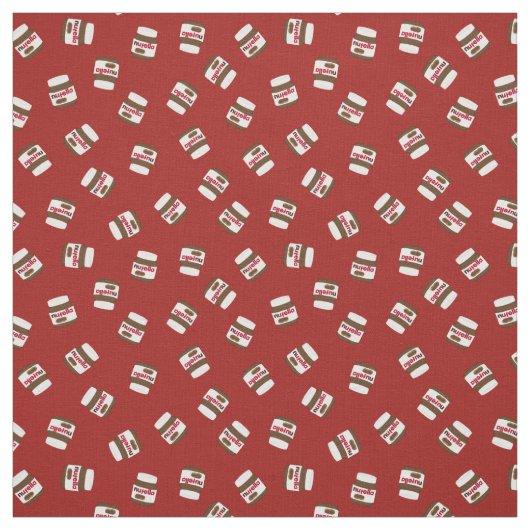 Nufella Chocolate Spread Pattern Stof (Swatch)