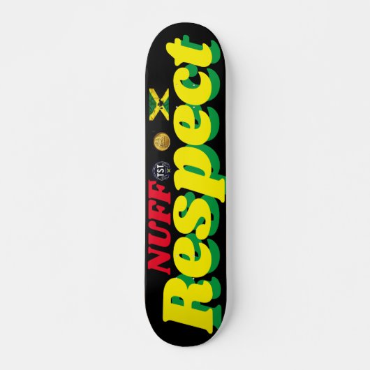 NUFF RESPECT 7 3/4" Skateboard Dek (Voorkant)
