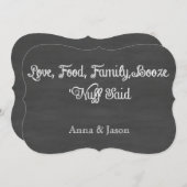 "Nuff Said | Chalkboard Kaart (Voorkant / Achterkant)