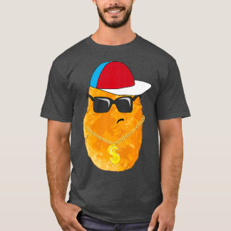 Nug Life Chicken Nugget Junk Food Lover Gangster T-shirt