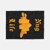 Nug Life Dinosaur Chicken Nugget Funny Retro  Fleece Deken (Voorkant (Horizontaal))