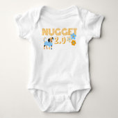 Nugget 2.0 Hond & Bloemen Romper (Voorkant)