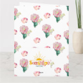 Nugget Baby Easter Chick and Tulip Kaart (Achterkant)