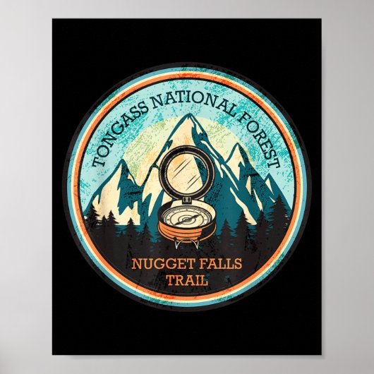 Nugget falls trail in Alaska Poster (Voorkant)