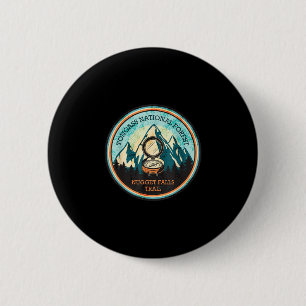 Nugget falls trail in Alaska Ronde Button 5,7 Cm