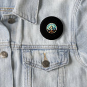 Nugget falls trail in Alaska Ronde Button 5,7 Cm (In situ)