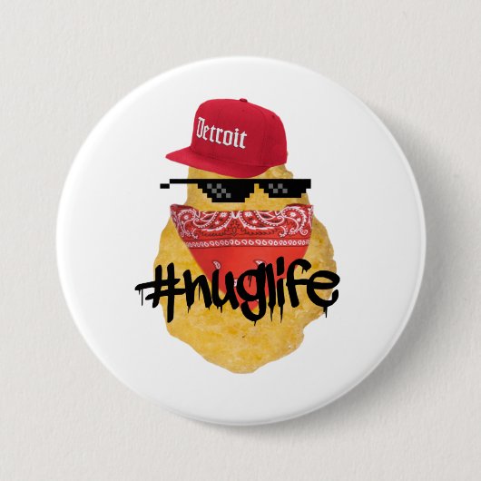 Nugget Life Ronde Button 7,6 Cm (Voorkant)