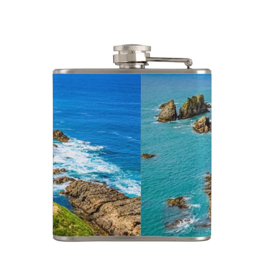 Nugget Point-eilandjes, Nieuw-Zeeland Heupfles (Achterkant)