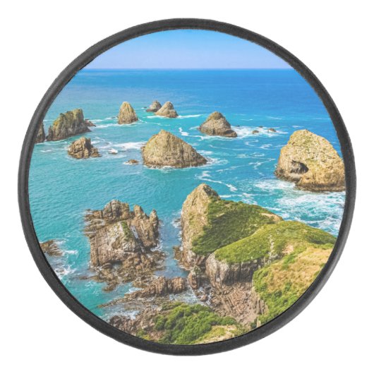Nugget Point-eilandjes, Nieuw-Zeeland Hockey Puck (Voorkant)