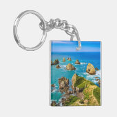 Nugget Point-eilandjes, Nieuw-Zeeland Sleutelhanger (Voorkant Links)