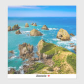 Nugget Point-eilandjes, Nieuw-Zeeland Sticker (Vel)
