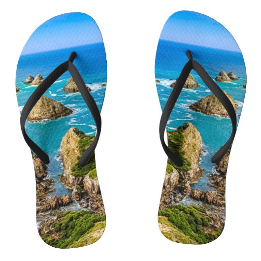 Nugget Point-eilandjes, Nieuw-Zeeland Teenslippers (Voetbed)