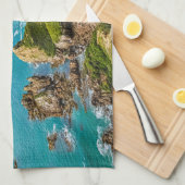 Nugget Point-eilandjes, Nieuw-Zeeland Theedoek (Quarter Fold)