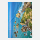 Nugget Point-eilandjes, Nieuw-Zeeland Theedoek (Verticaal)