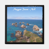 Nugget Point Rock Circle, NZ -2 (Fridge Magnet) Magneet (Voorkant)