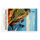 Nugget Point Vuurtoren Nieuw-Zeeland Reizen Magneet (Horizontaal)