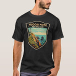 Nugget Point Vuurtoren Nieuw-Zeeland Reizen  T-shirt<br><div class="desc">Nugget Point Vuurtoren vector kunstwerk. De vuurtoren van Nugget Point is een vuurtoren in de Otago-regio van het Zuidereiland van Nieuw-Zeeland.</div>