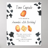 Nugget Time Capsule 1e verjaardag genderneutraal Poster (Voorkant)