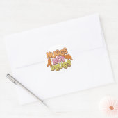 Nuggs geen drugs ronde sticker (Envelop)