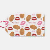 Nuggs & Kisses Kip Nugget Punny Valentijn Cadeaulabel (Achterkant Horizontaal)
