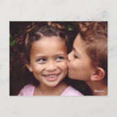 Nuggs & Kisses Kip Nuggets Pun Valentijn Foto Briefkaart (Achterkant)