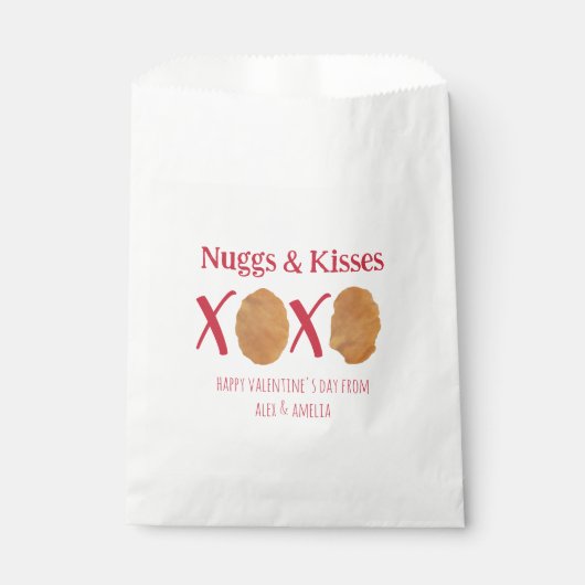 Nuggs & Kisses Kip Nuggets Punny Valentijn Bedankzakje (Voorkant)