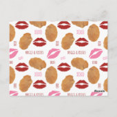 Nuggs & Kisses Kip Nuggets Punny Valentijn Briefkaart (Achterkant)