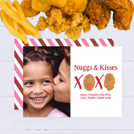 Nuggs & Kisses XOXO Stripe Valentijn Foto Kaart