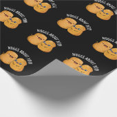 Nuggs over je grappige eten Nugget Pun Dark BG Cadeaupapier (Hoek)