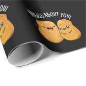 Nuggs over je grappige eten Nugget Pun Dark BG Cadeaupapier (Rol Hoek)