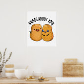 Nuggs over je grappige eten Nugget Pun Poster (Keuken)