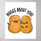 Nuggs over je grappige eten Nugget Pun Poster (Voorkant)