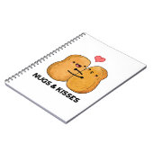 Nugs en Kisses Funny Chicken Nugget Pun Notitieboek (Linkerzijde)