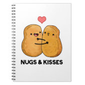 Nugs en Kisses Funny Chicken Nugget Pun Notitieboek (Voorkant)