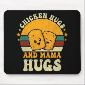 Nugs en mama knuffels peuter voor kip nugget liefd muismat (Voorkant)