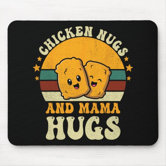 Nugs en mama knuffels peuter voor kip nugget liefd muismat (Voorkant)