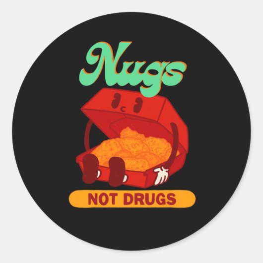 Nugs Not Drugs Sticker (Voorkant)