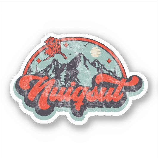 Nuiqsut, Alaska Sticker (Voorkant)