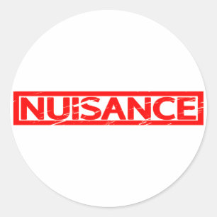 Nuisance Stamp Ronde Sticker