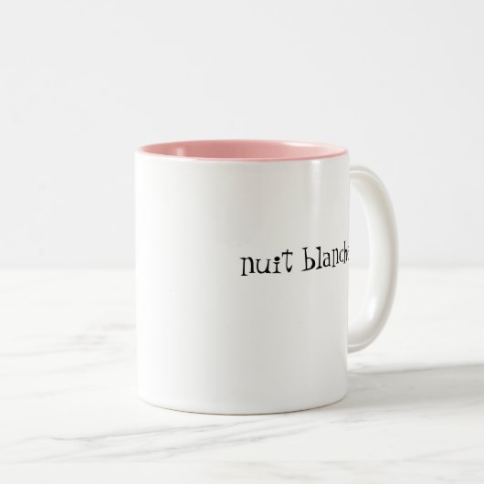 Nuit Blanche Mok (roze) (Voorkant rechts)