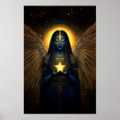 Nuit Egyptian Goddess of the Night Sky and Stars Poster (Voorkant)