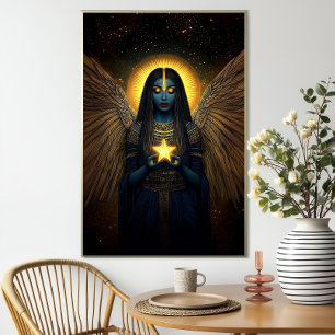 Nuit Egyptische Godin van de Nachtelijke Hemel en Poster