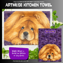 NUK- Red Chow - ArtMuse Kitchen Towels  Theedoek