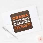 Nuke Canada Vierkante Sticker (Envelop)
