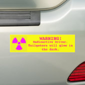 Nuke Driver Bumpersticker (Op auto)