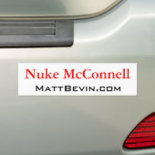 Nuke McConnell Bumpersticker (Op auto)