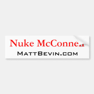 Nuke McConnell Bumpersticker