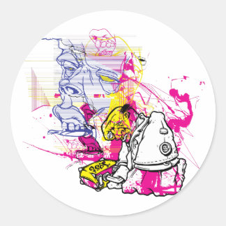 Nuke Revolution Ronde Sticker